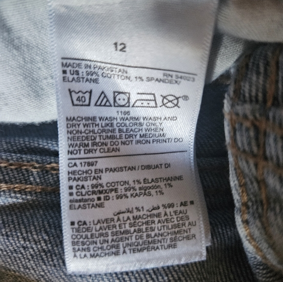 Old Navy OG Straight Leg Jeans - Size 12 - Picture 7 of 8